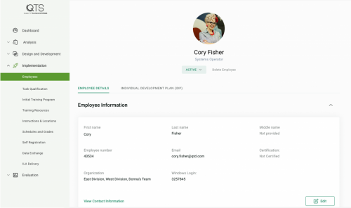 4.1 Employee Details