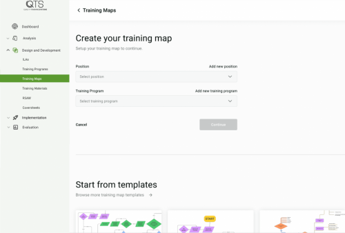 QTD 2.0 Training Map Create